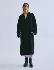 Kimono sleeve rap coat
