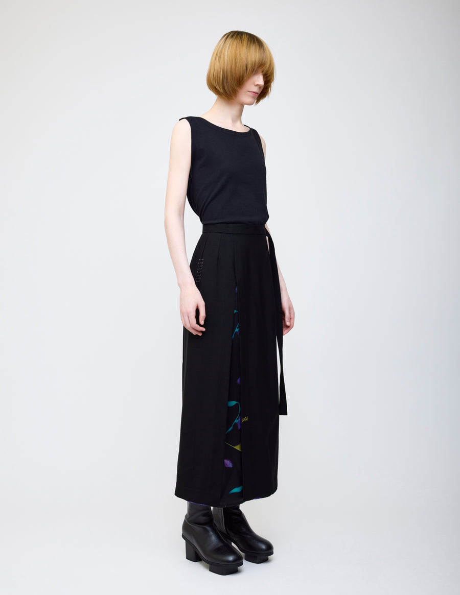 Nocturne bloom skirt -Purple-