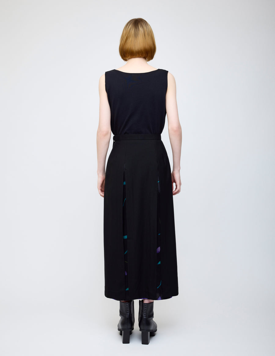 Nocturne bloom skirt -Purple-