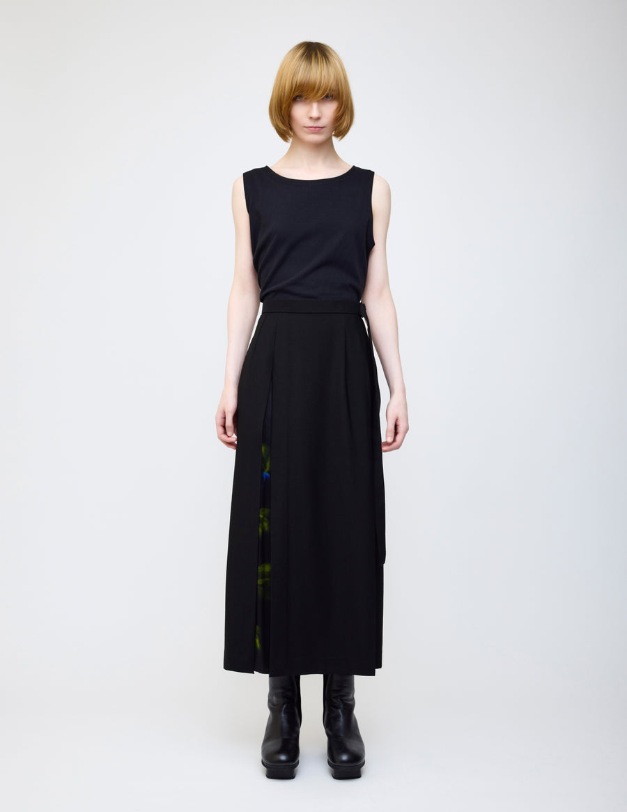 Nocturne bloom skirt -Yellow-