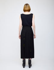 Nocturne bloom skirt -Yellow-