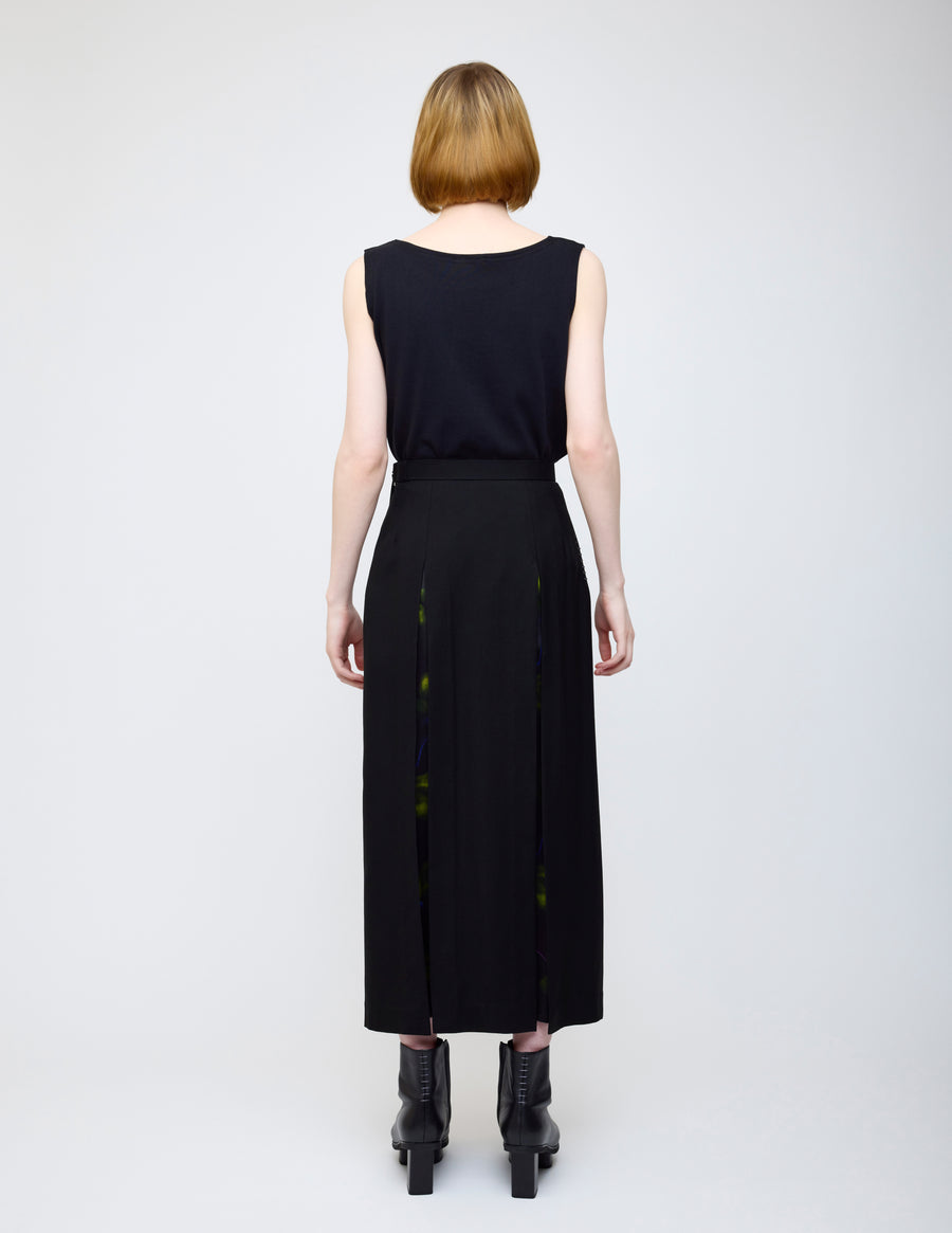 Nocturne bloom skirt -Yellow-