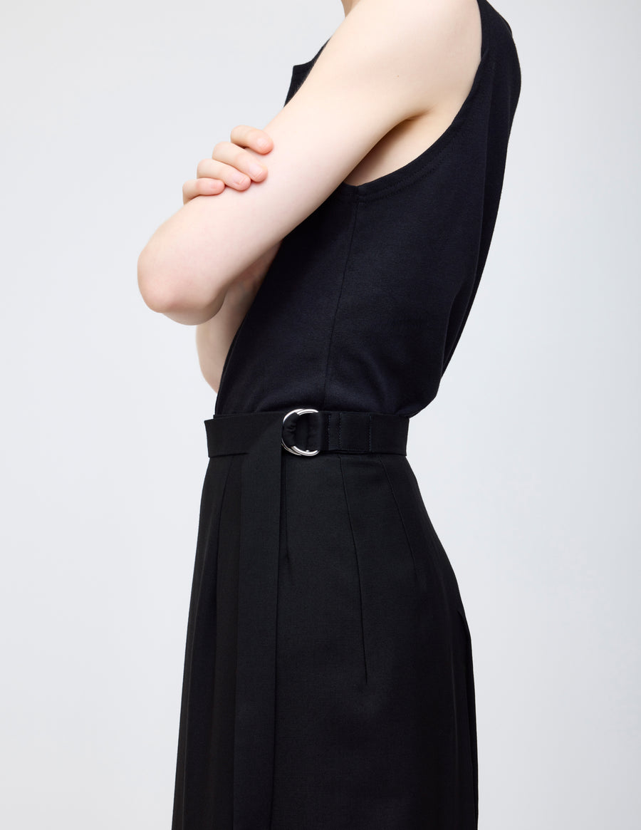 Nocturne bloom skirt -Yellow-