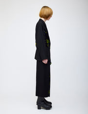 Nocturne bloom draped jacket -Yellow-