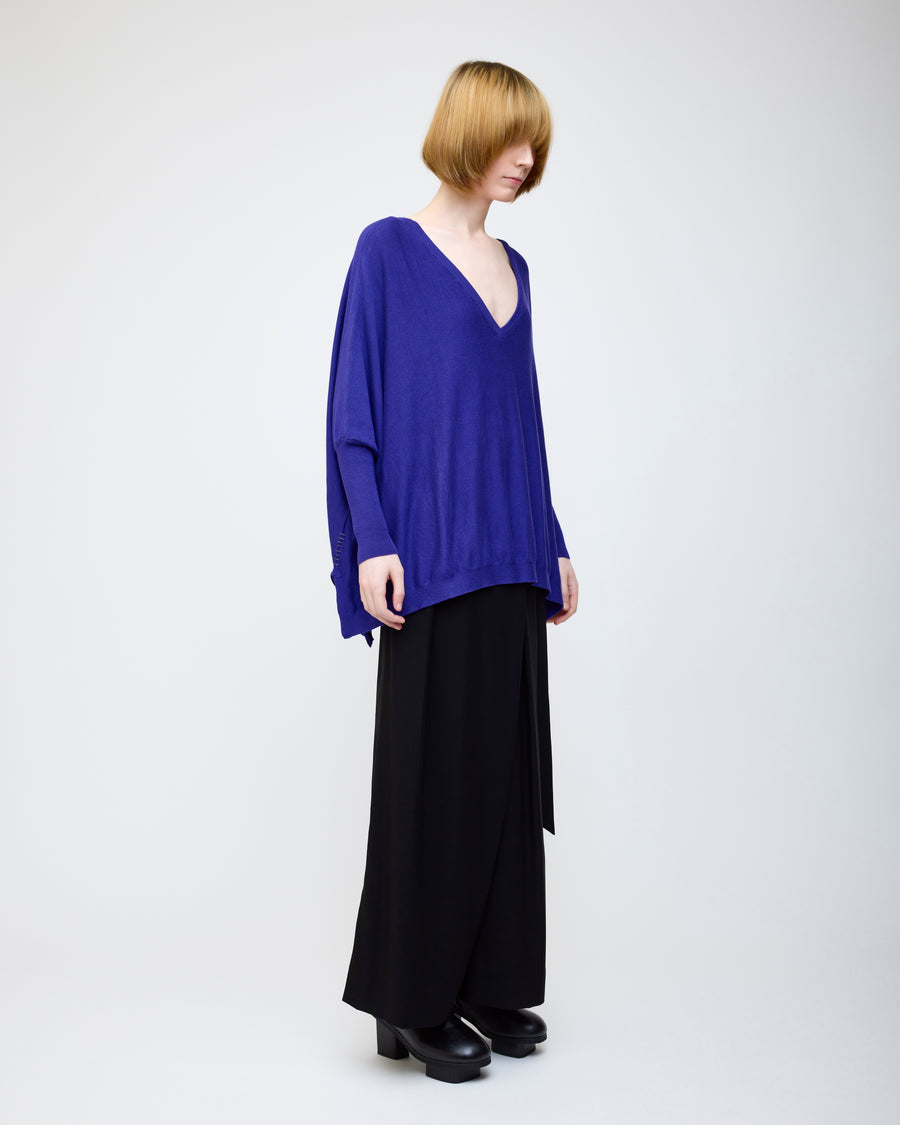 Kimono sleeve knit -Violet-