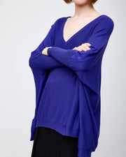 Kimono sleeve knit -Violet-