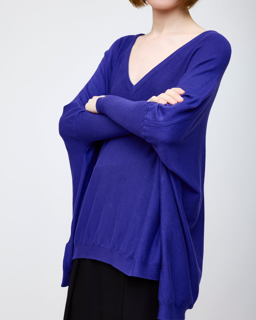 Kimono sleeve knit -Violet-