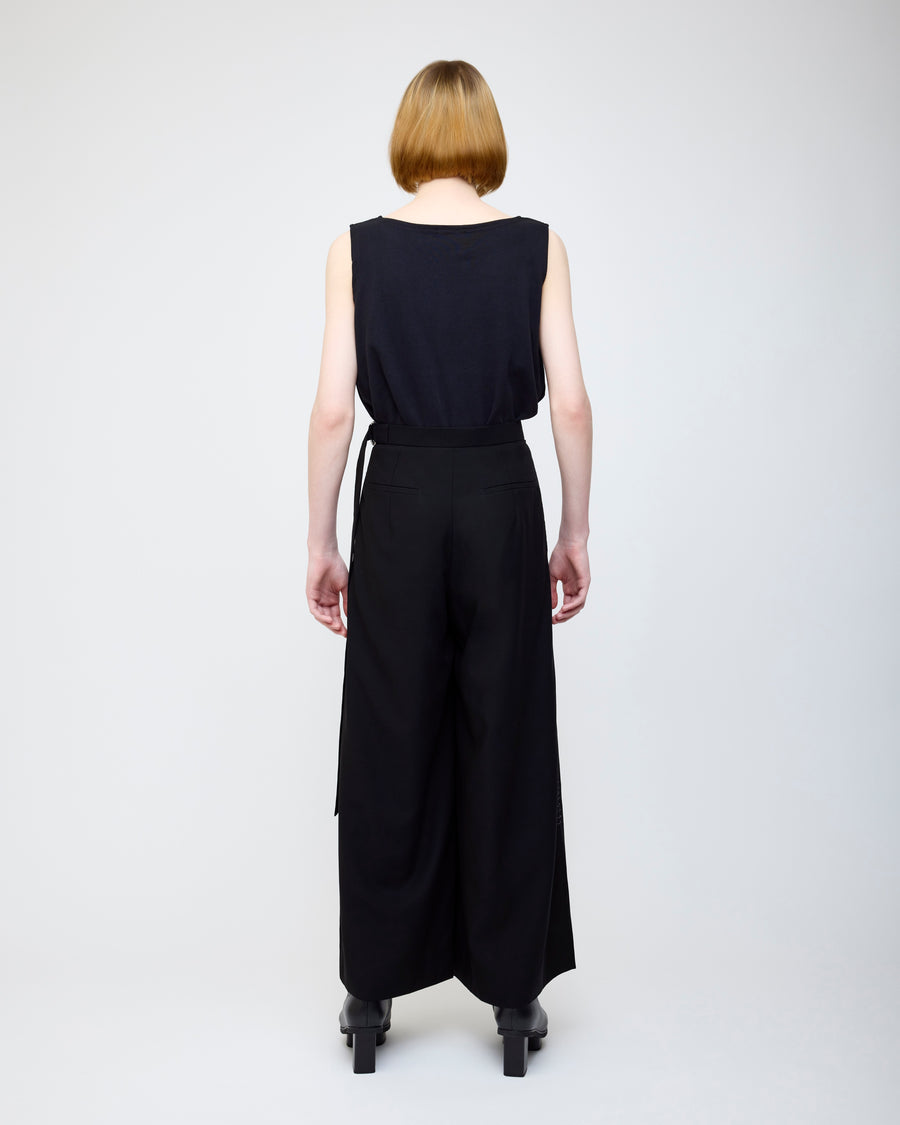Wool rap pants