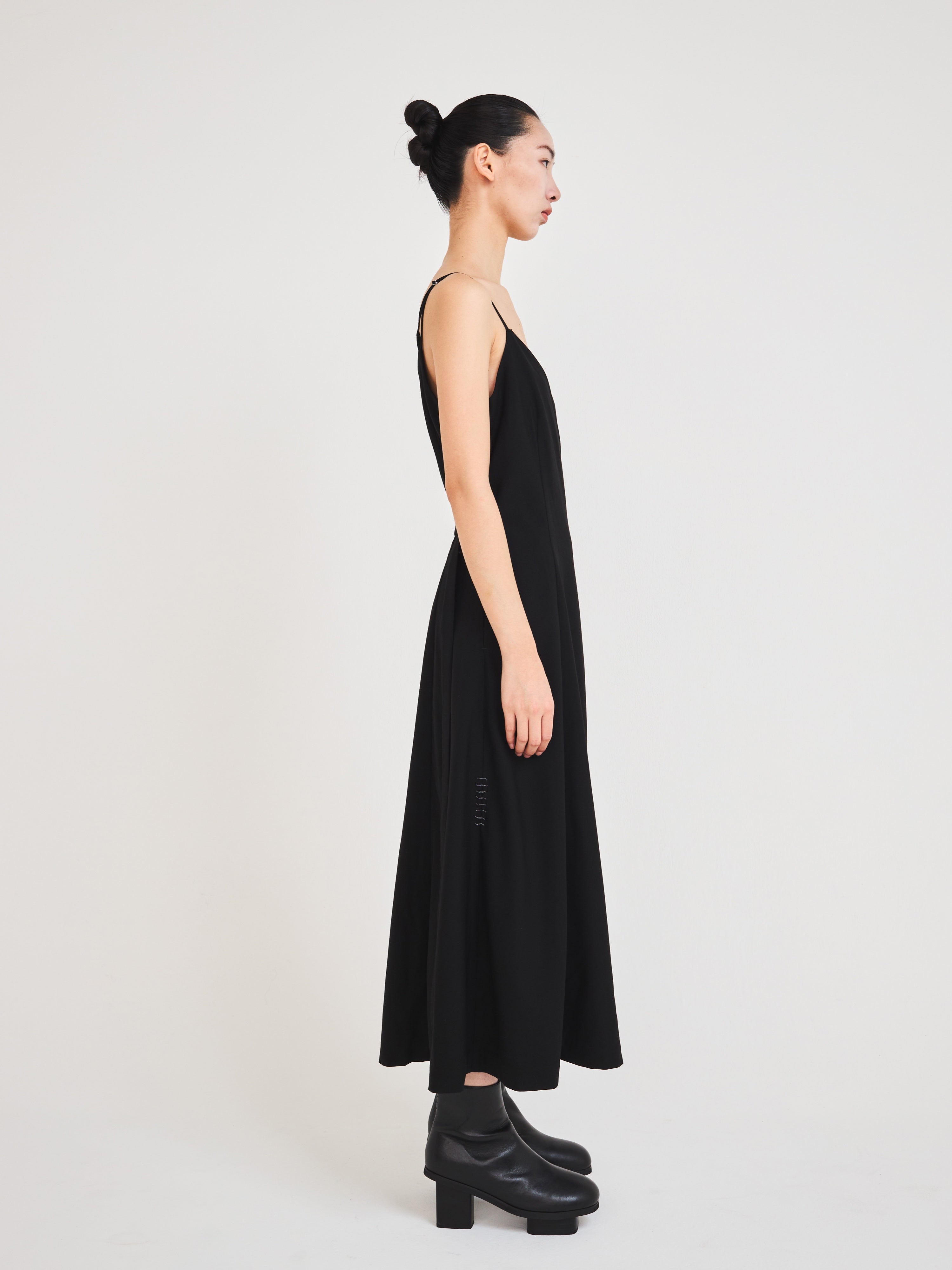 Wool rap cami dress