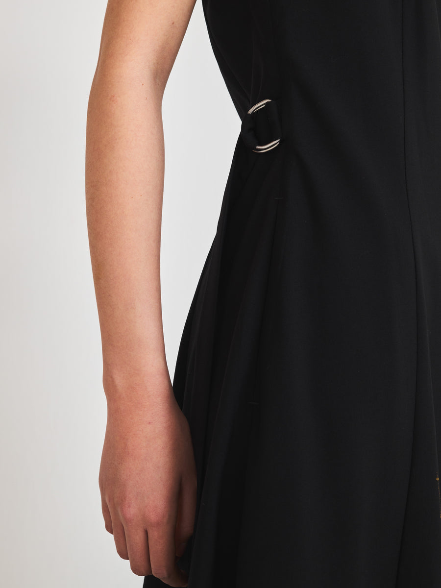 Wool rap cami dress