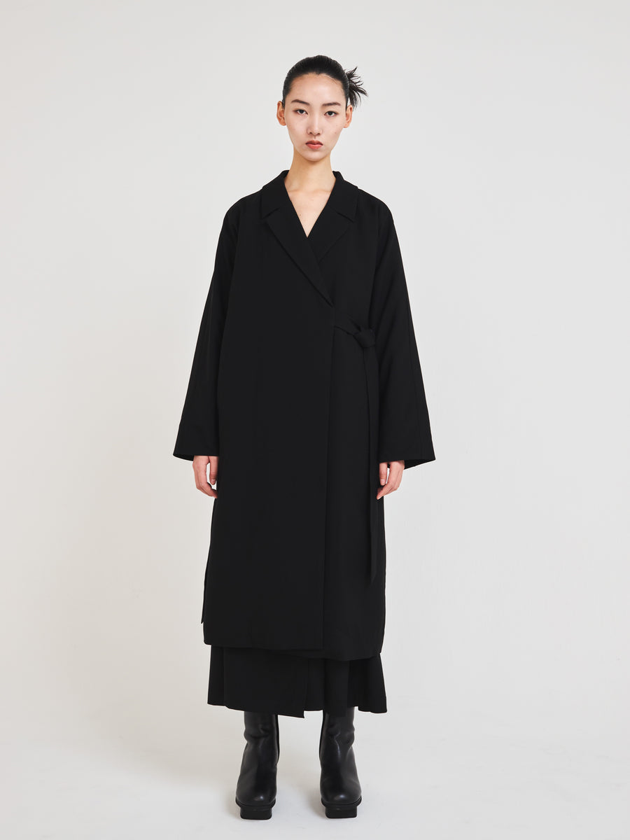 Kimono sleeve rap coat