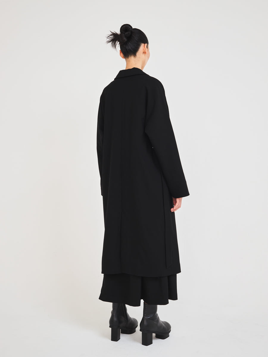 Kimono sleeve rap coat