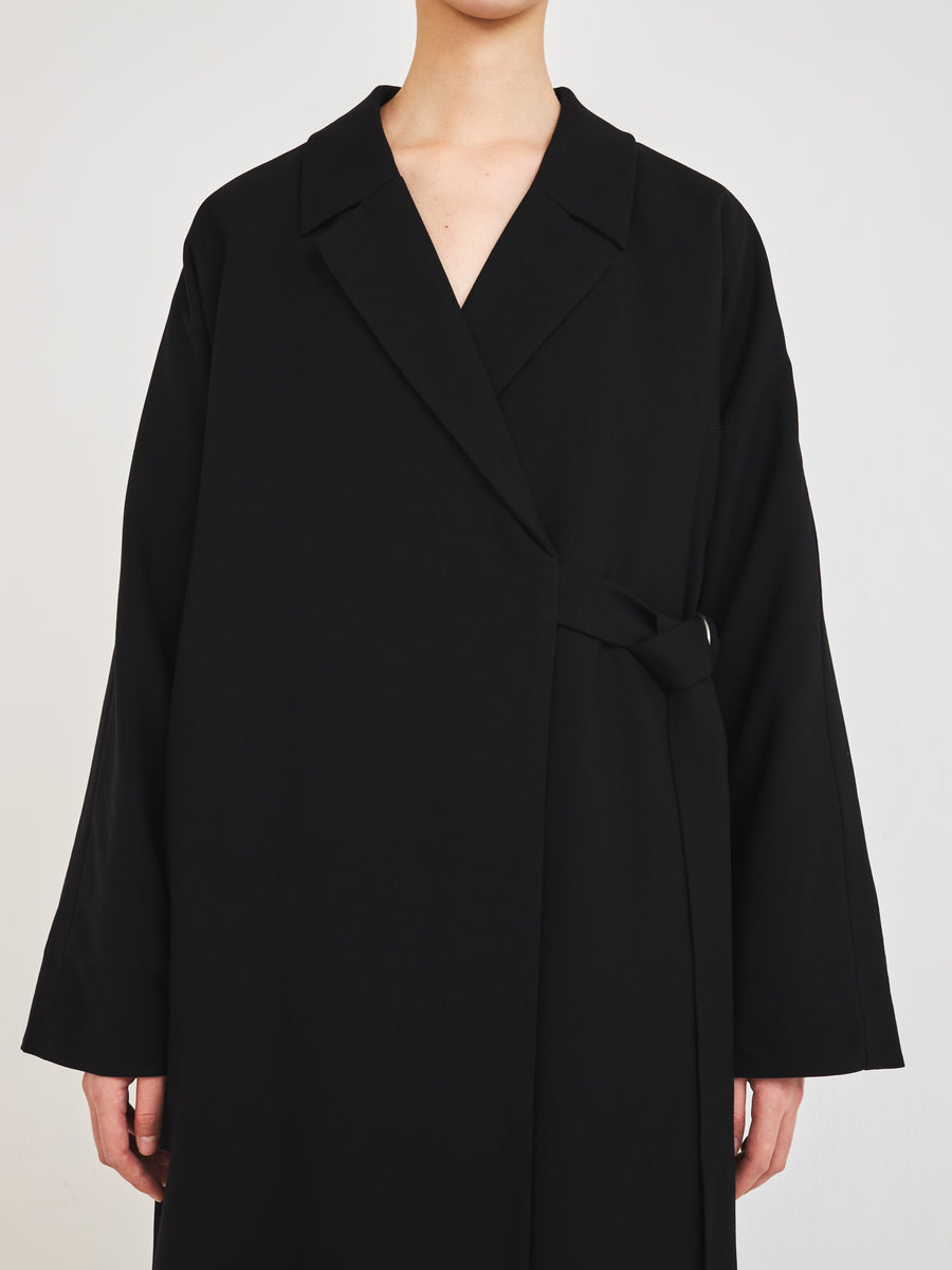 Kimono sleeve rap coat