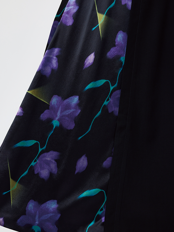 Nocturne bloom skirt -Purple-