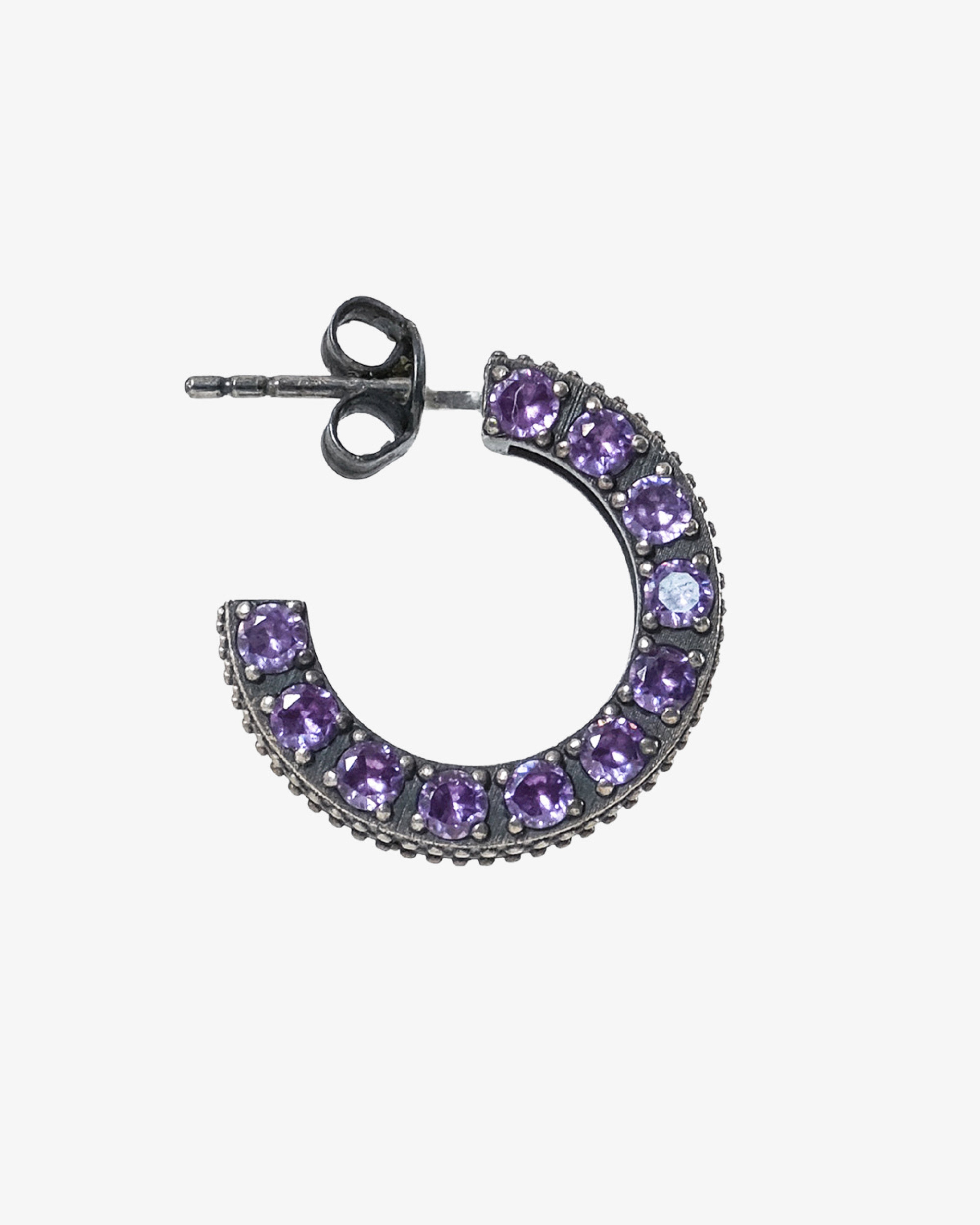 Violet Eclipse Hoop Earring