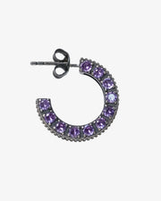 Violet Eclipse Hoop Earring