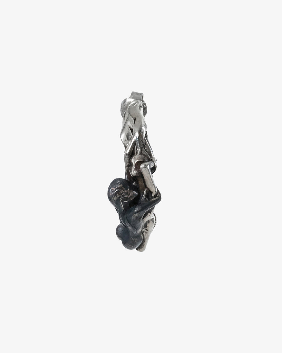Eternal Embrace Sculptural Hoop Earring
