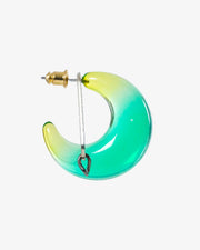 Aurora Resin Hoop Earring