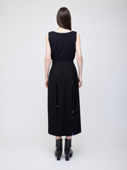 Nocturne bloom skirt -Purple-