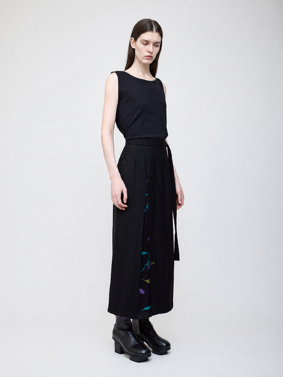 Nocturne bloom skirt -Purple-