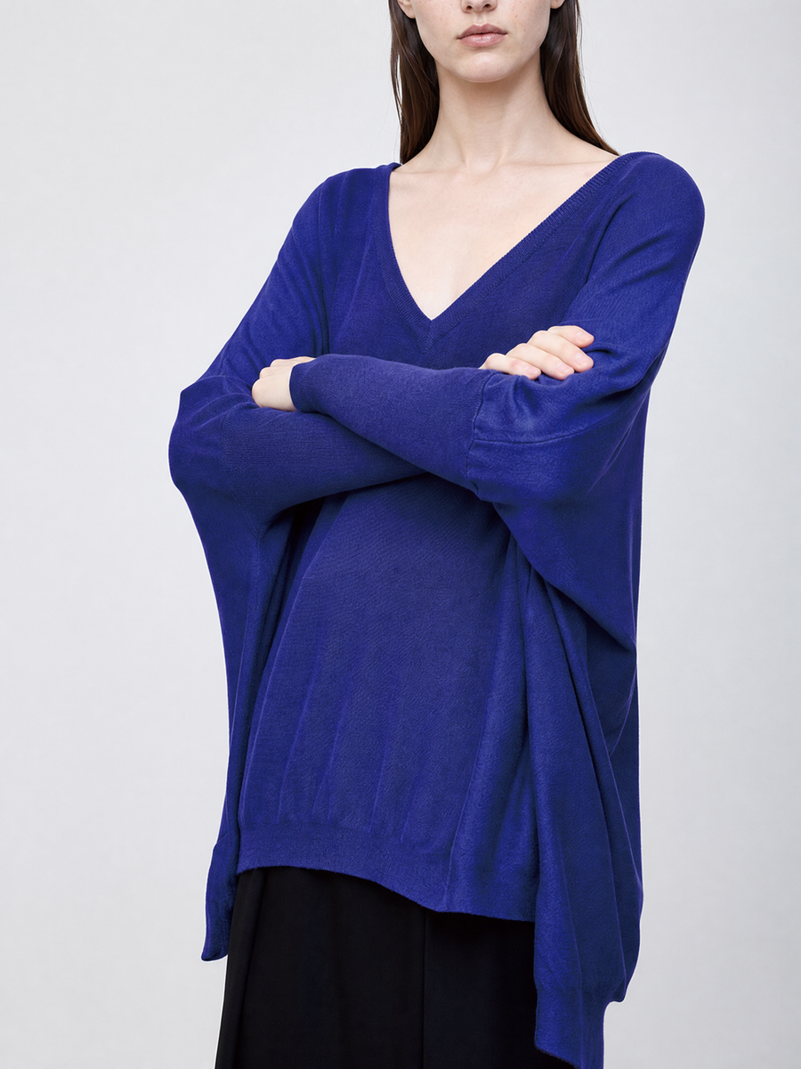 Kimono sleeve knit -Violet-