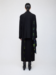Nocturne bloom draped jacket -Yellow-