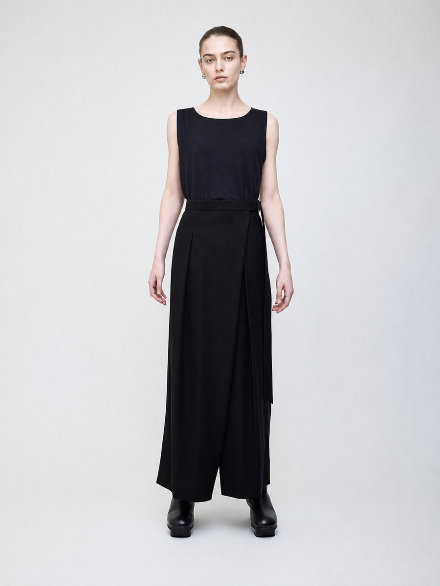 Wool wrap pants