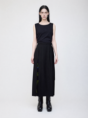 Nocturne bloom skirt -Yellow-