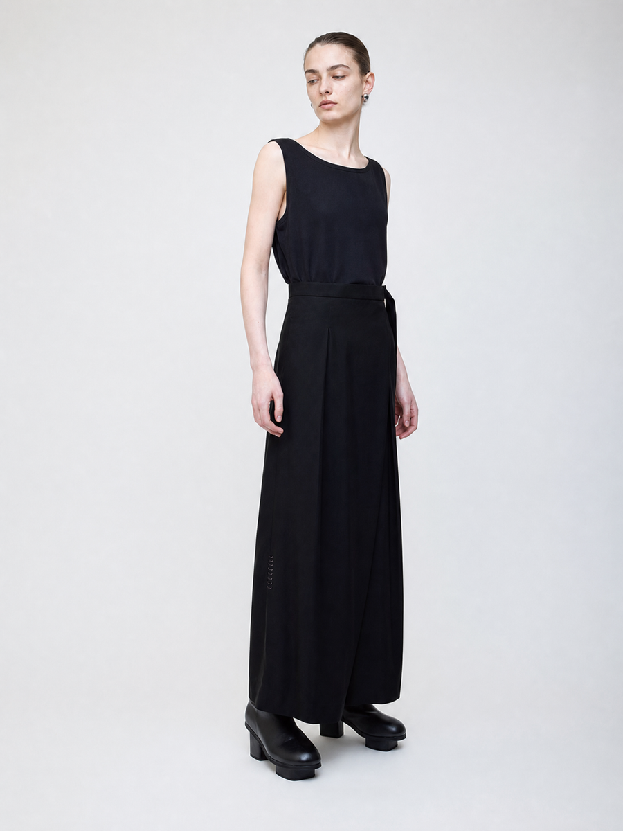 Wool wrap pants