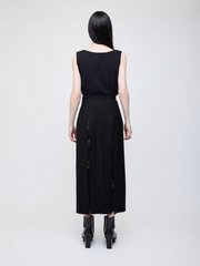 Nocturne bloom skirt -Yellow-