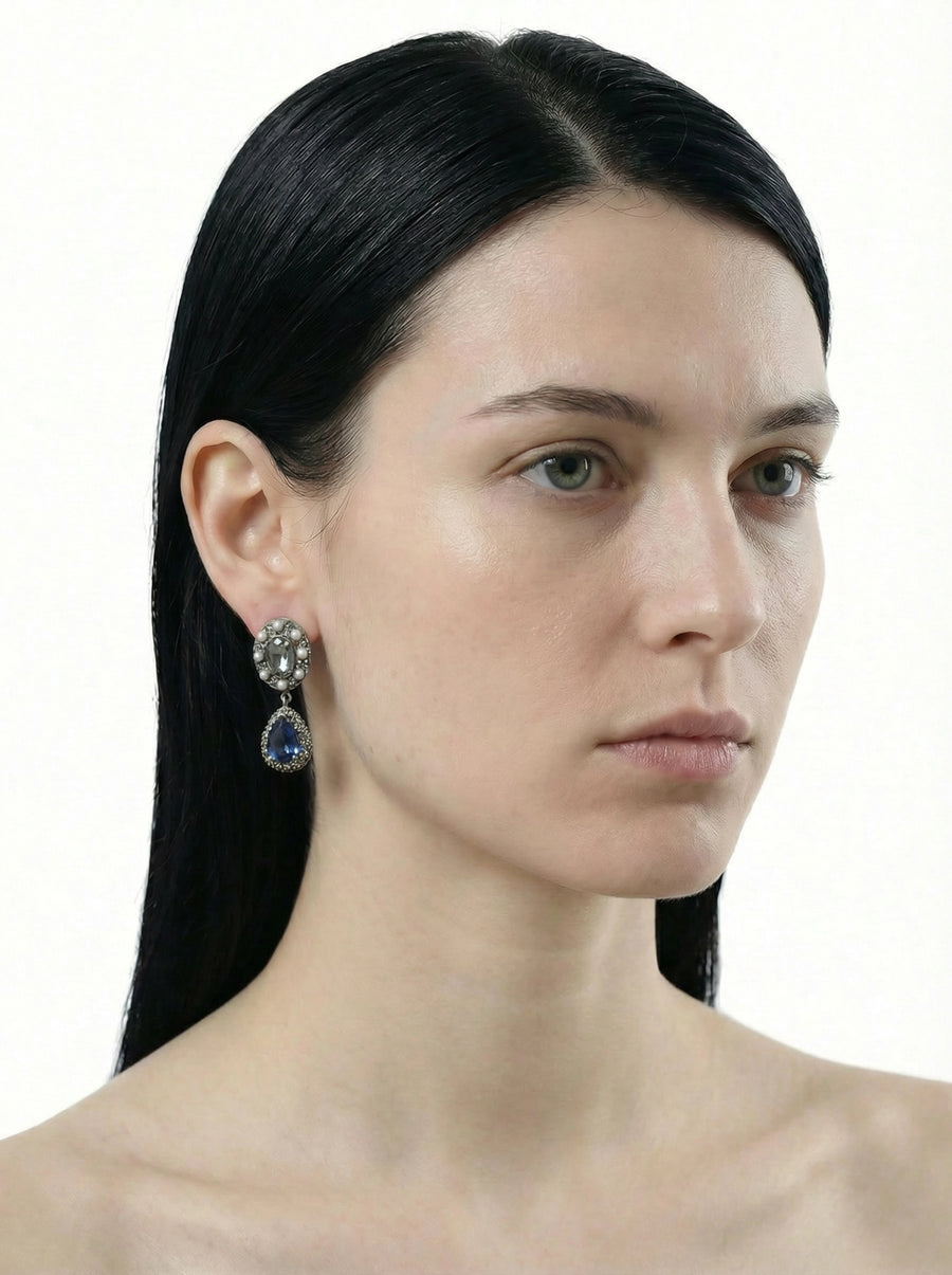 Midnight Reliquary Drop Earring